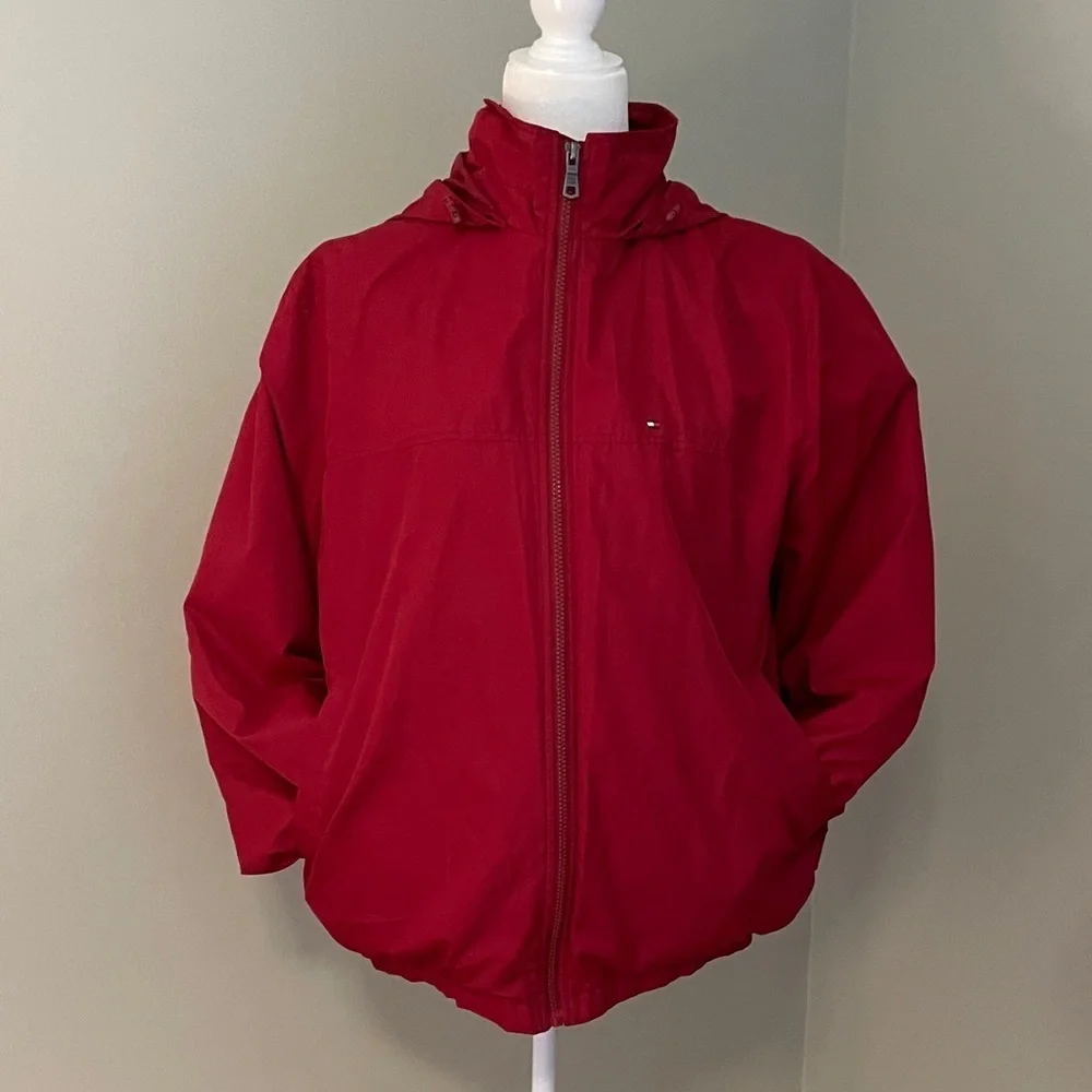 Tommy Hilfiger Vibrant Red Hooded Jacket